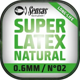 Sensas Super Latex Natur 1,2mm 6m Kopfruten-Vollgummi
