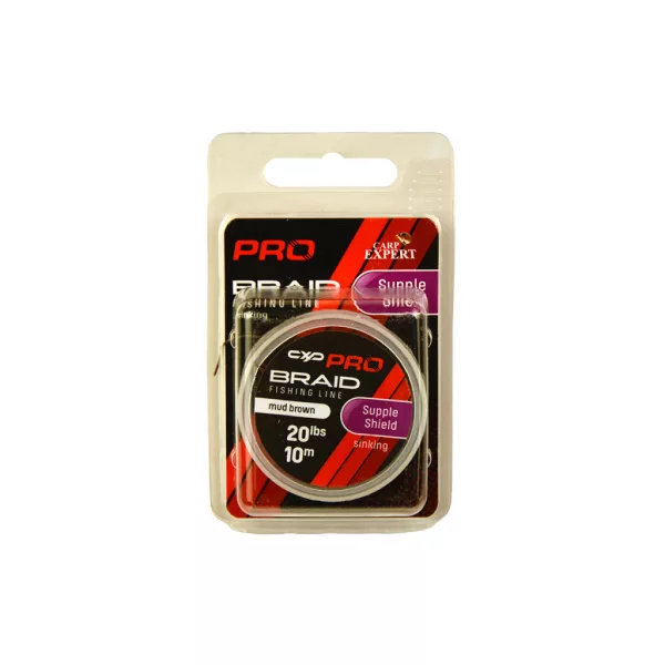 Carp Expert Pro Supple Shield Mud Brown 20lbs Beschichtete Sinkende Vorfachschnur 10m