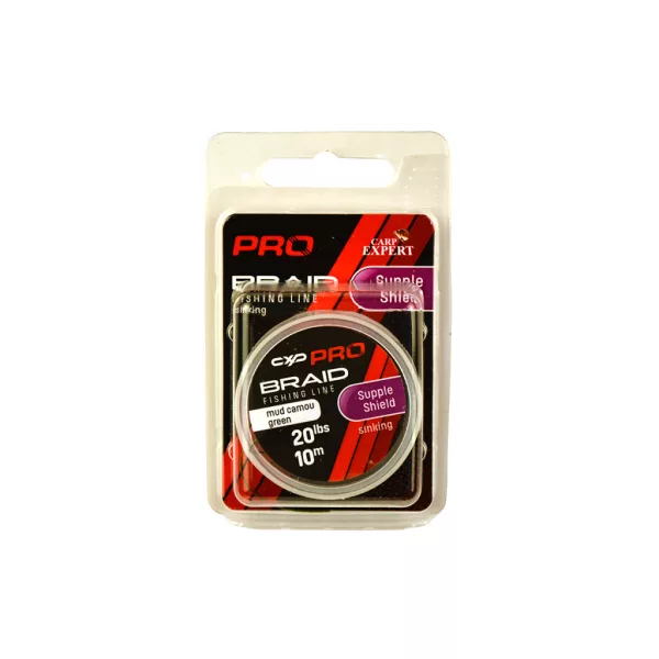 Carp Expert Pro Supple Shield Camou Green 30lbs Beschichtete Sinkende Vorfachschnur 10m