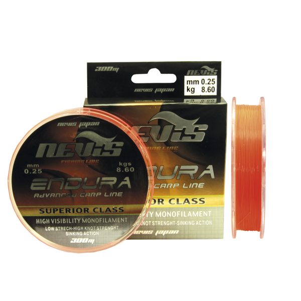 Nevis Endura 300m 0.30mm Monofil Hauptschnur-Fluo Rot
