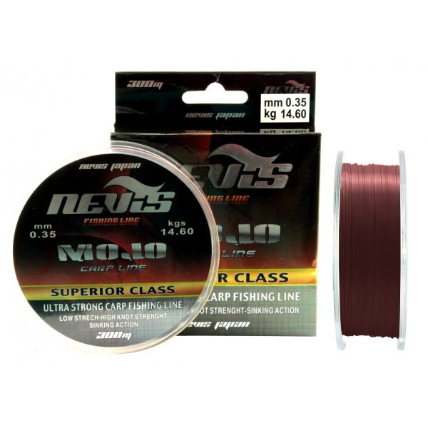 Nevis Mojo 300m 0.35mm Monofile Hauptschnur-Bordeauxrot