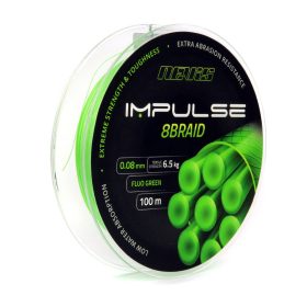   Nevis Impulse 8Braid 100m 0.10mm Geflochtene Hauptschnur-Fluorgrün