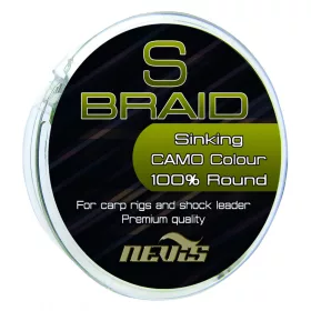 Nevis S Braid 15m 0.18mm Geflochtene Vorfachschnur-Grün