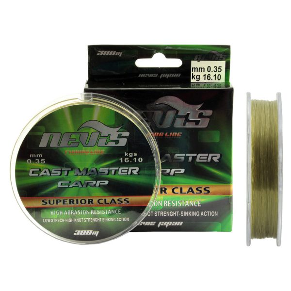 Nevis Cast Master 300m 0.22mm Monofil Hauptschnur-Grün