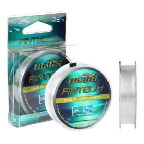 Nevis Fintech 25m 0.22mm Monofil Vorfachschnur-Transparent