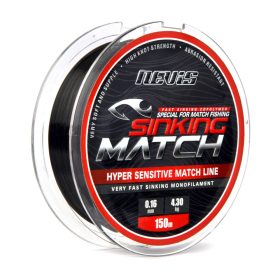   Nevis Nevis Sinking Match 150m 0.22mm Monofile Hauptschnur-Schwarz