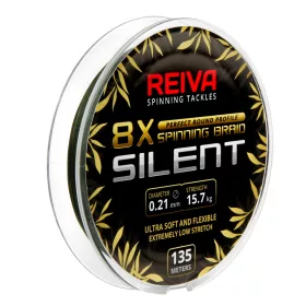   Reiva Reiva Silent 135m 0,08mm Geflochtene Hauptschnur-Camou Grün