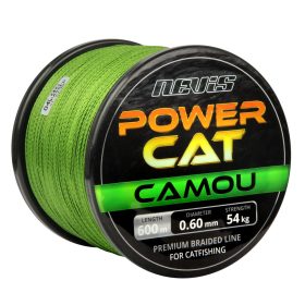   Nevis Powercat Geflochtene Schnur 600m 0.45mm Geflochtene Hauptschnur-Camou