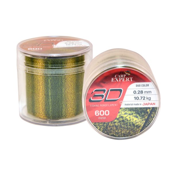 Carp Expert 3D Camouflage 0,35mm 600m Monofil-Hauptschnur