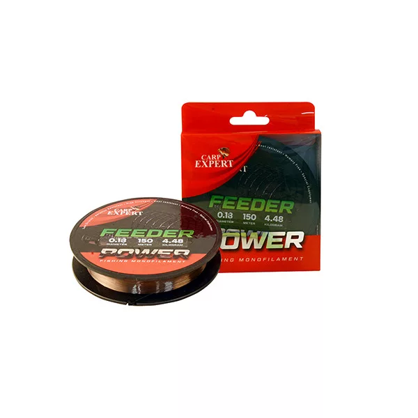 Carp Expert Power Feeder Braun 150m 0.25mm Monofil Hauptschnur