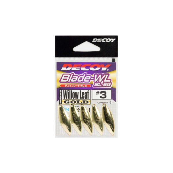 Decoy BL-5G Weidenblatt Gold 3,5 Spinner Blade 4 Stk.
