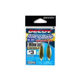  Decoy BL-6G Willow Leaf Gold 3,5 Spinner Blade mit Wirbel 2 Stk.