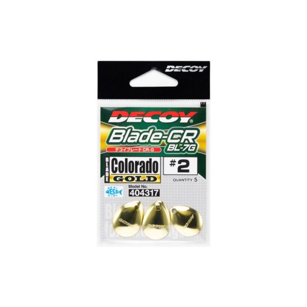 Decoy BL-7G Cr Colorado Gold 3 Spinner Blade 4 Stk.
