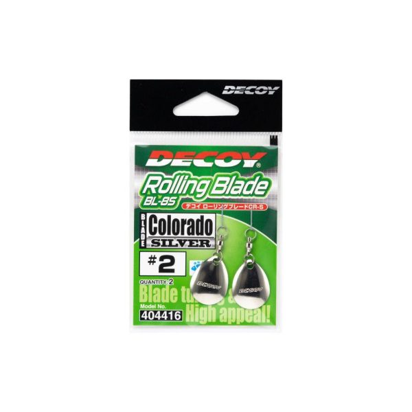 Decoy BL-8S Colorado Silver 4 Spinner Blade mit Wirbel 2 Stk.