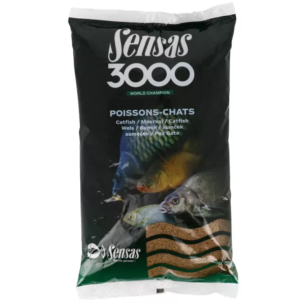 Sensas 3000 Amerikanischer Wels Grundfutter 1kg