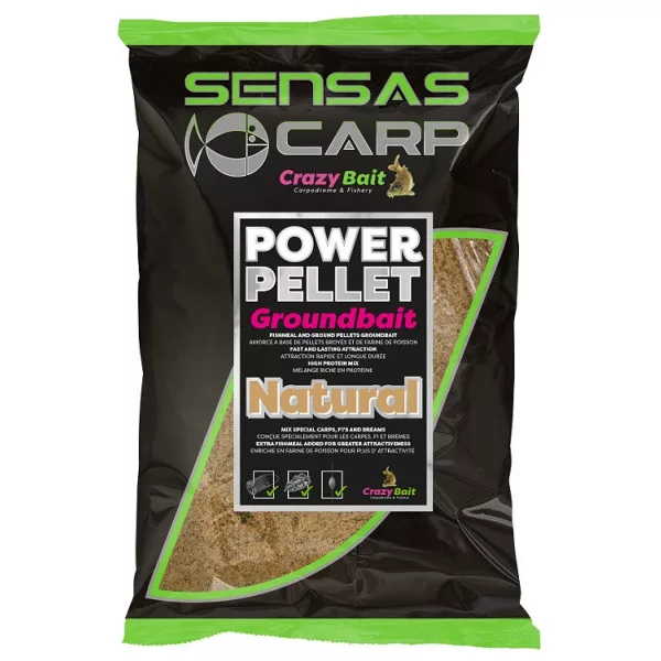 Sensas UK Power Pellets Natur Grundfutter 2kg