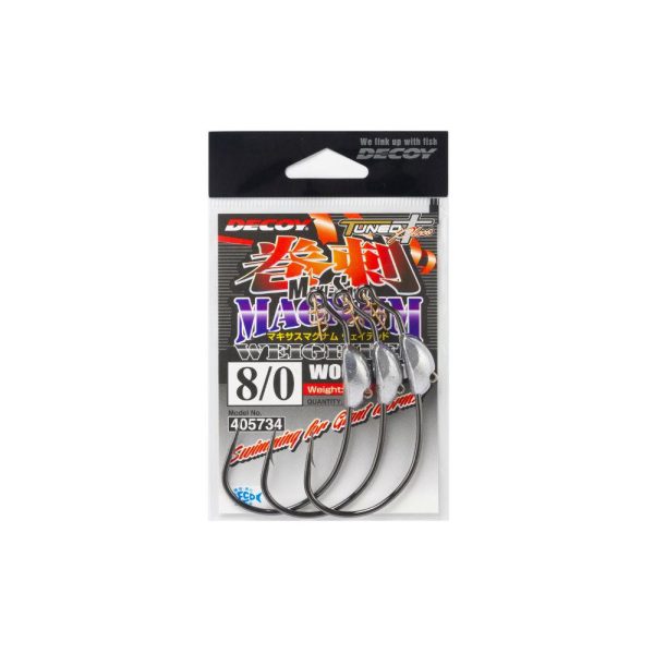 Decoy Worm 130M Makisagu Magnum #6/0 5gr Weighted Offset Haken 3 Stk.