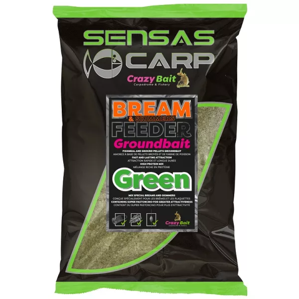 Sensas UK Brassenfutter Grün Grundfutter 2kg