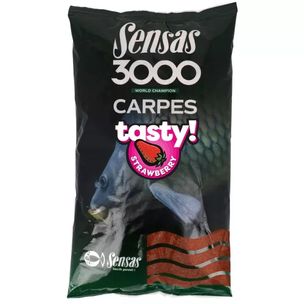 Sensas 3000 Karpfen Lecker Erdbeere Futter 1kg