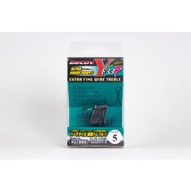   Decoy Y-F33F Extra Fine Wire #5 Widerhaken-Drillingshaken mit Öhr 6 Stk.