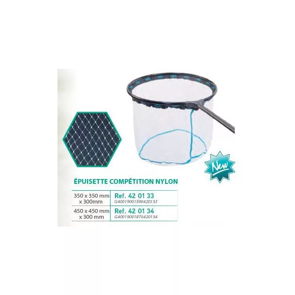 Rive Epuisette Competition Nylon Kescher - 350x350x300mm