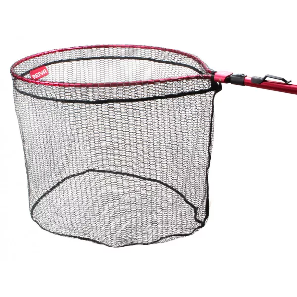 REIVA - Predátor Kescher 210cm  65x50 - Kescherstiel mit Netz - Spinnfischer-Kescher