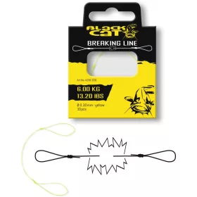   Black Cat Abreißschnur Gelb 6,00Kg,13,20Lbs Ø0,30Mm 10 Stück/Packung