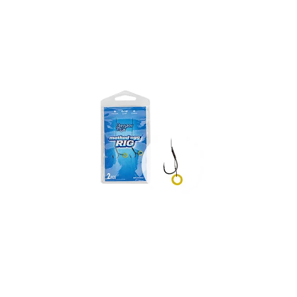 Benzar Mix BENZÁR BRAIDED METHOD EGG RIG 8 Vorgebundenes Vorfach