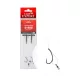 Carp Expert Fluorcarbon D-Rig mit Wirbel, geöste und mit Widerhaken versehene 4 vorgebundene Haken