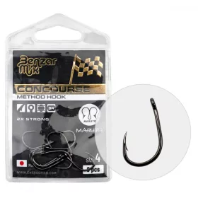   BENZÁR CONCOURSE METHOD STRONG 2X HAKEN 8 8Stk/Pkg - Feederhaken - Haken mit Widerhaken, Haken mit Öse