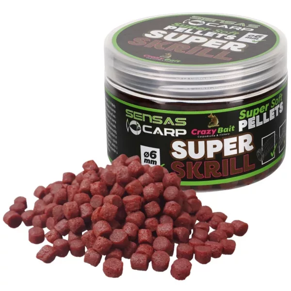 Sensas Super Soft Super Krill 6mm Hakenpellet 60gr