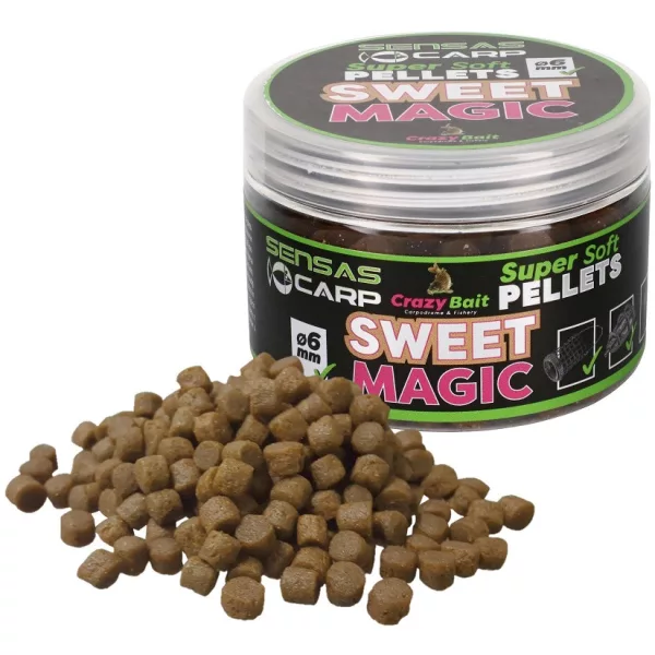 Sensas Super Soft Sweet Magic 6mm Hakenpellet 60gr