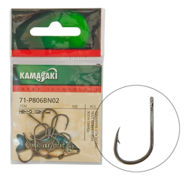 Kamasaki Carbon Haken P806Bn Nr. 04 Verp. (10Stk)