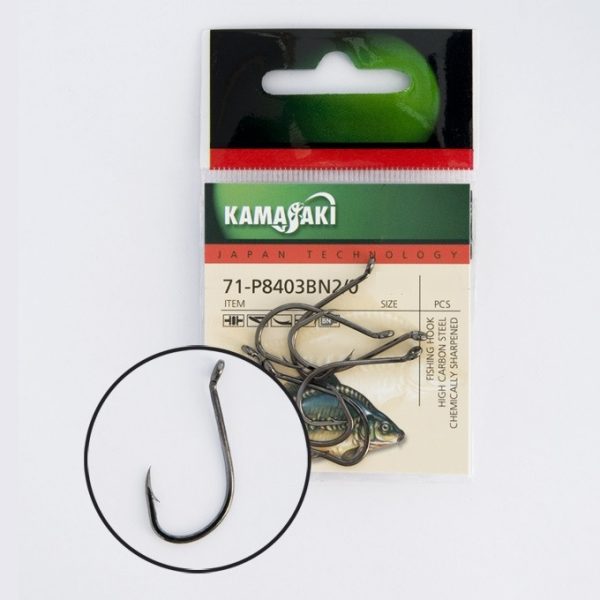 Kamasaki Carbonhaken P8403Bn Nr 08 Verpackt (12 Stk)