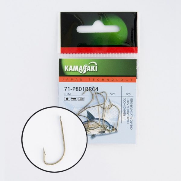 Kamasaki Carbon Haken P801Br Nr 08 Verpackt (12Db)