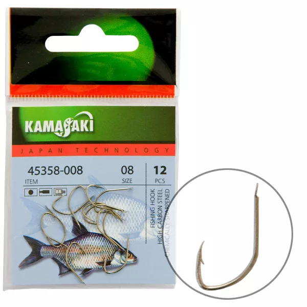 Kamasaki Carbon Haken P890Br Nr. 08 Verpackt