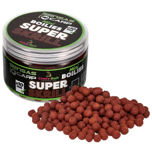 Sensas Mini Boilies Crazy Super Krill 10mm Köderboilie 80gr