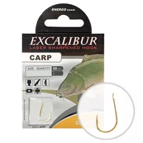 Excalibur Gebundener Haken Carp Classic, Gold Nr.4