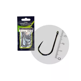   Wizard Catfish Worm Pro geöhrter Haken mit Widerhaken 4/0 Wallerhaken