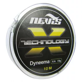 Nevis Technology 10m 0.12mm Geflochtene Vorfachschnur-Grau