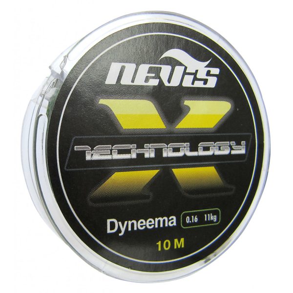 Nevis Technology 10m 0.12mm Geflochtene Vorfachschnur-Grau