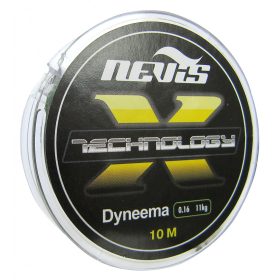 Nevis Technology 10m 0.16mm Geflochtene Vorfachschnur-Grau