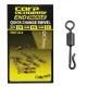 Carp Academy Karpfen Schnellverschluss mit Wirbel 9er MS 10 Stk.