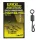 Carp Academy Karpfen Schnellverschluss mit Wirbel 11er XS 10 Stk.