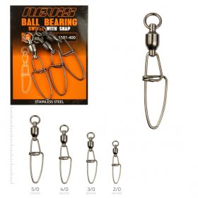 Nevis Kugellagerwirbel mit Karabiner 5/0 3 Stk.