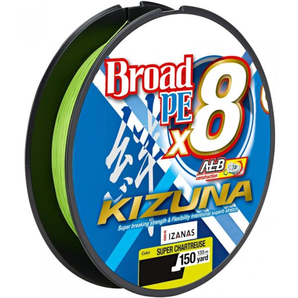 OWNER Kizuna X8 Chartreuse 135m 0,19mm Geflochtene Spinnangelschnur