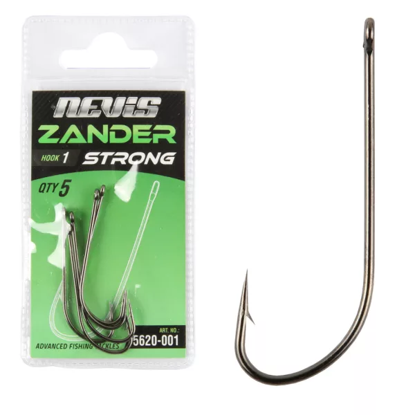 Nevis Zander Strong 4 Raubfischhaken 5 Stück