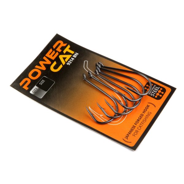 Nevis Wels-/Wallerhaken 9314 Schwarz 10/0 5Stk./Packung Geöster Haken mit Widerhaken Raubfischhaken