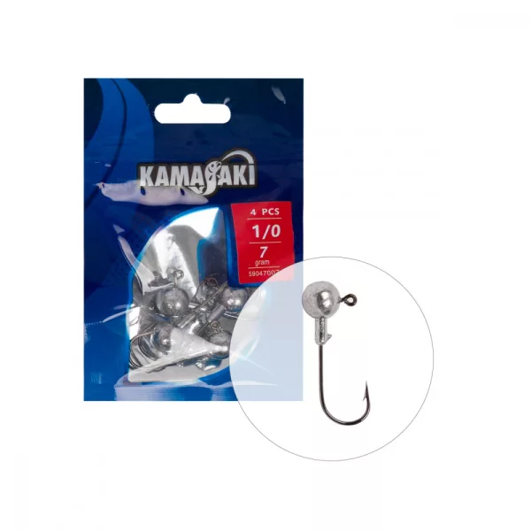 Kamasaki Pression Jigkopf 14G 3/0 3Stk/Packung