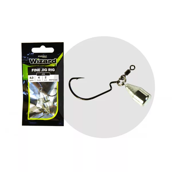 Wizard Fine Jig Rig 4 4gr Offset-Rig 2 Stück